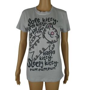 Big Bang Theory Soft Kitty Cat Warm Little Ball of Fur Graphic T Shirt Novelty M